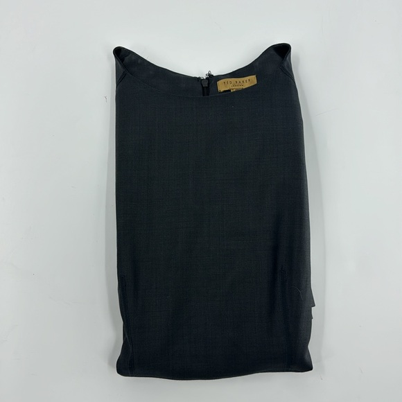 TED BAKER LONDON Women’s Gray Tailored Mini Dress Size 1 (US 2-4) EUC - Picture 15 of 17